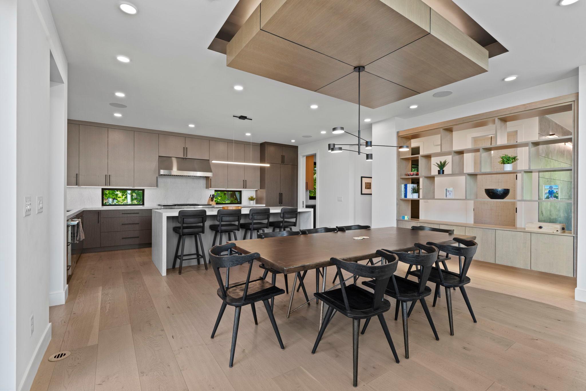 Informal but elegant spaces.