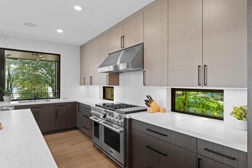 Upgraded, energy efficient appliances. Stainless Steel Gas stove and vent hood.