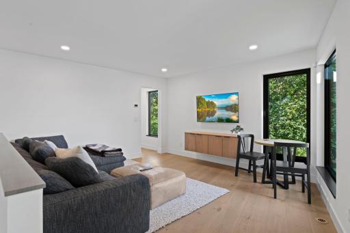 Hang in the upper loft overlooking the yard and into the living room