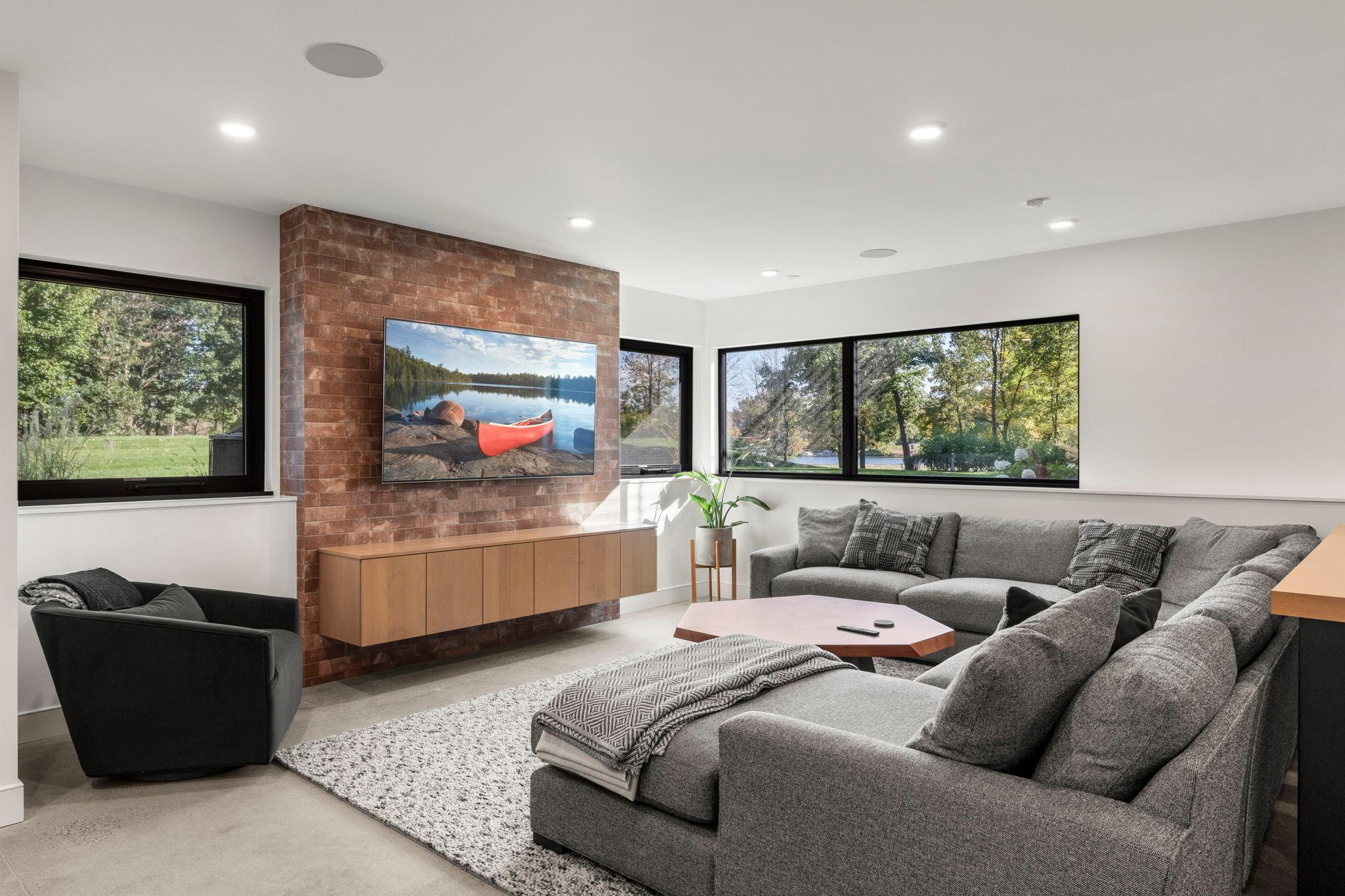 Enjoy the game in the family room