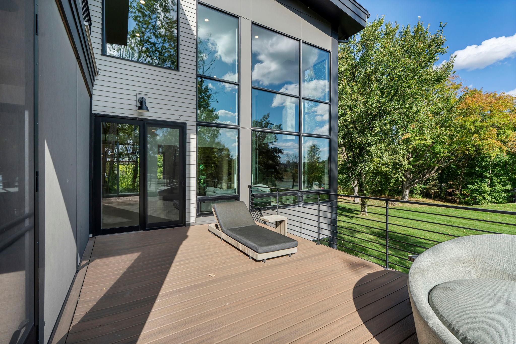 Soak up the sun in privacy on the deck