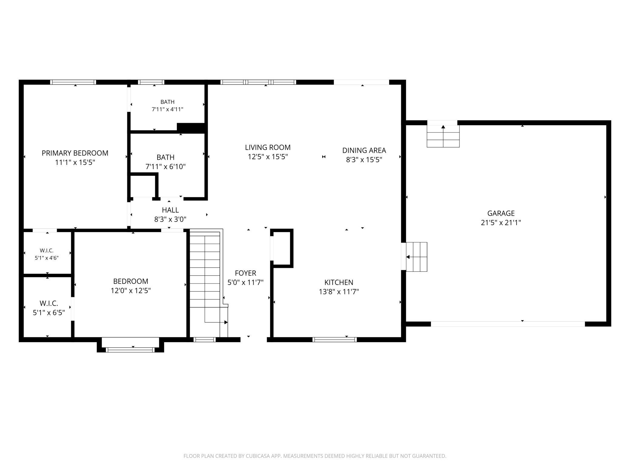 Main level floorplan.