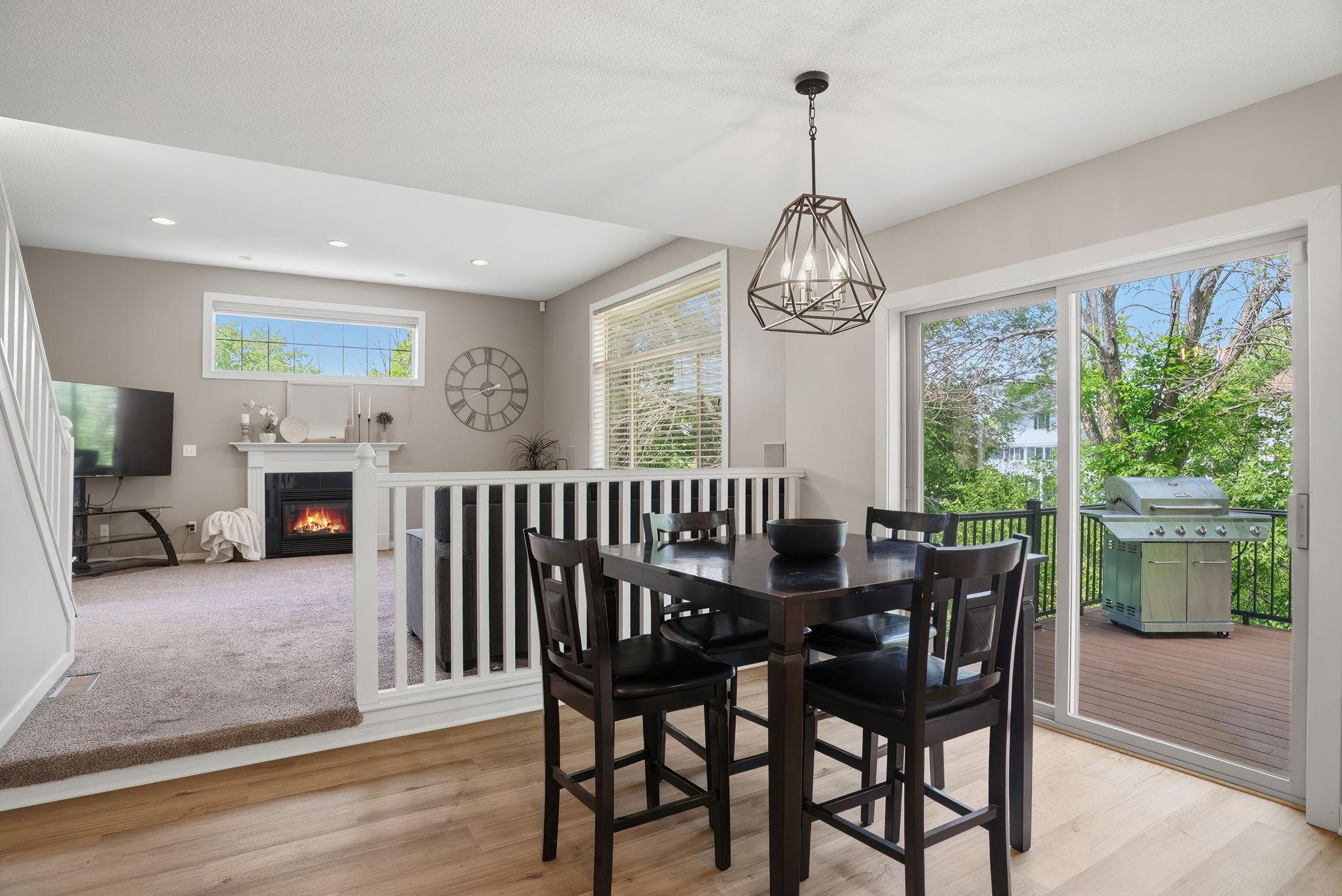 The open floor plan offers a perfect main level for entertaining.