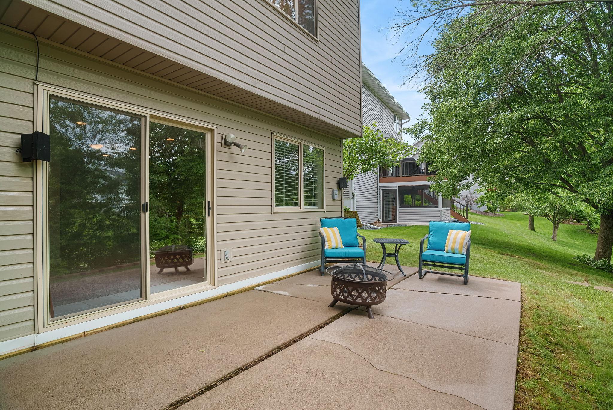 The back patio offers a perfect opportunity to add a hot tub (220 available) or landscape as you wish!