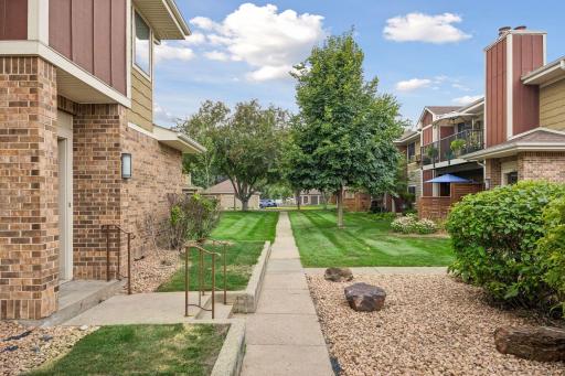 Sidewalk from the garage