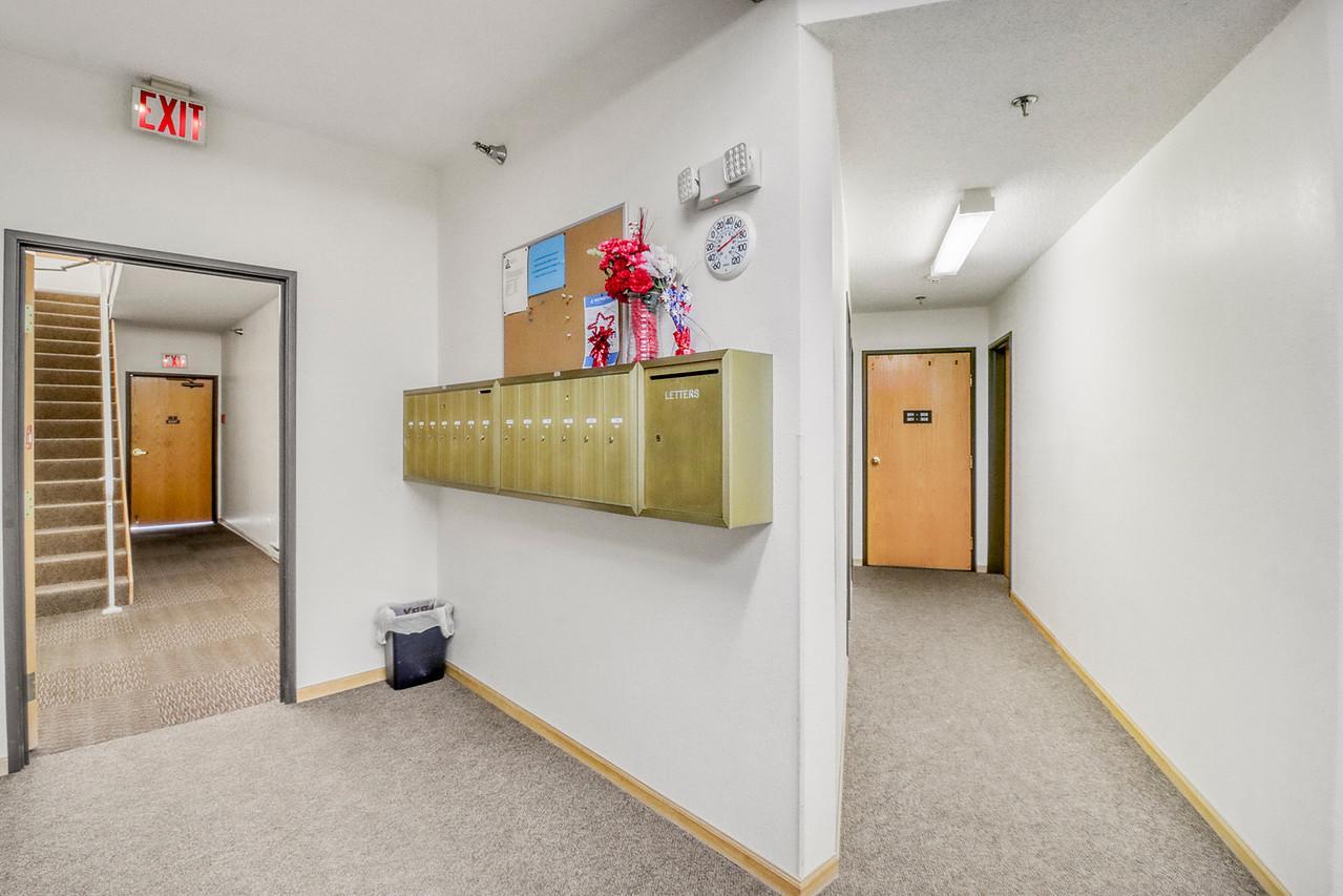 Lobby to storage and garage