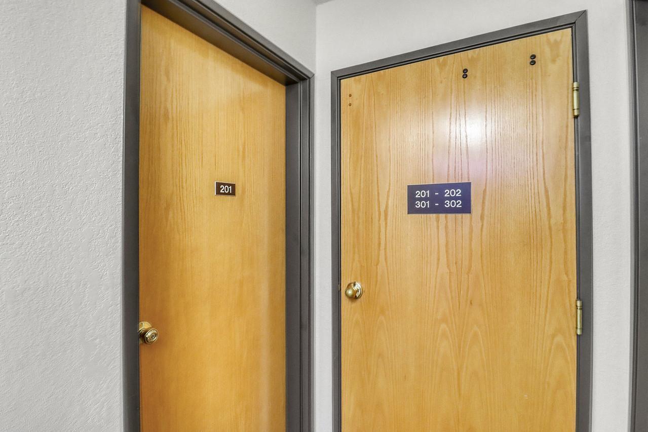 Garage/storage unit entrances