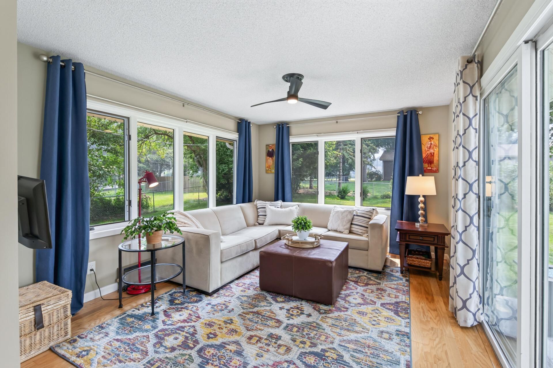 Main level family room/sun porch
