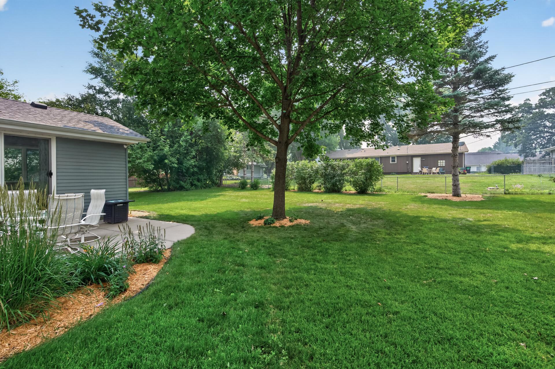 Nice sized flat backyard