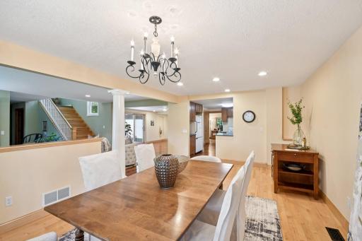 Dining space is perfect for hosting large gatherings or entertaining.