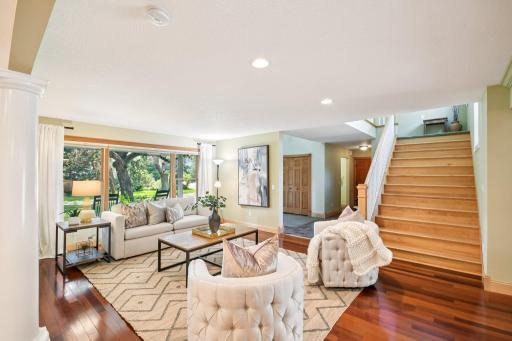 Experience the sprawling hardwood flooring on the main level.