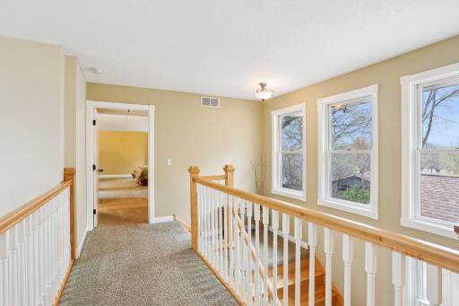 Upstairs addition was thoughtfuly designed to separate kids/parents spaces.
