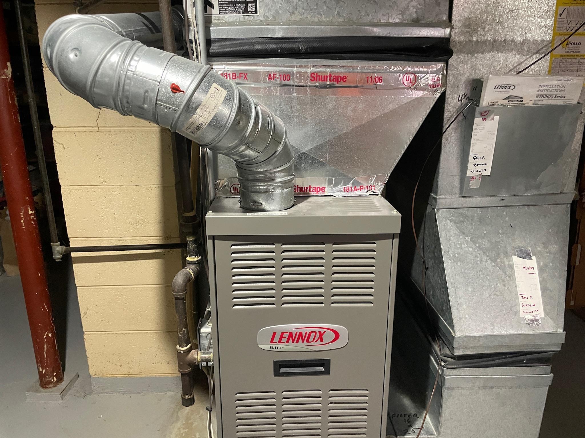 Newer furnace, central air and humidifier.