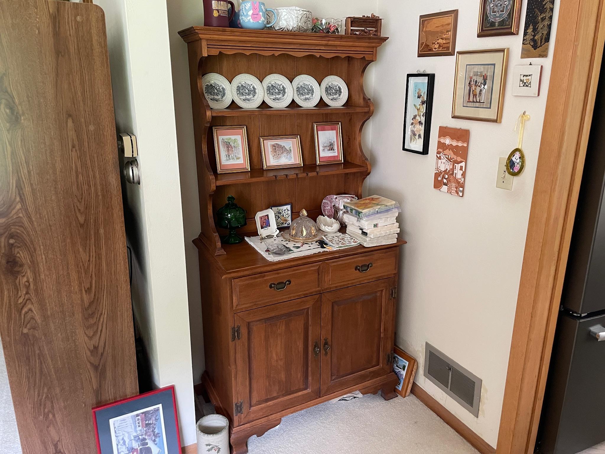 Nook for hutch in dining room.