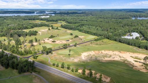 There are 2 golf courses ... one on each side of County Road 3