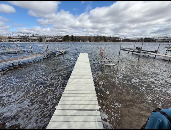 Dock and boat lift included (one year old)