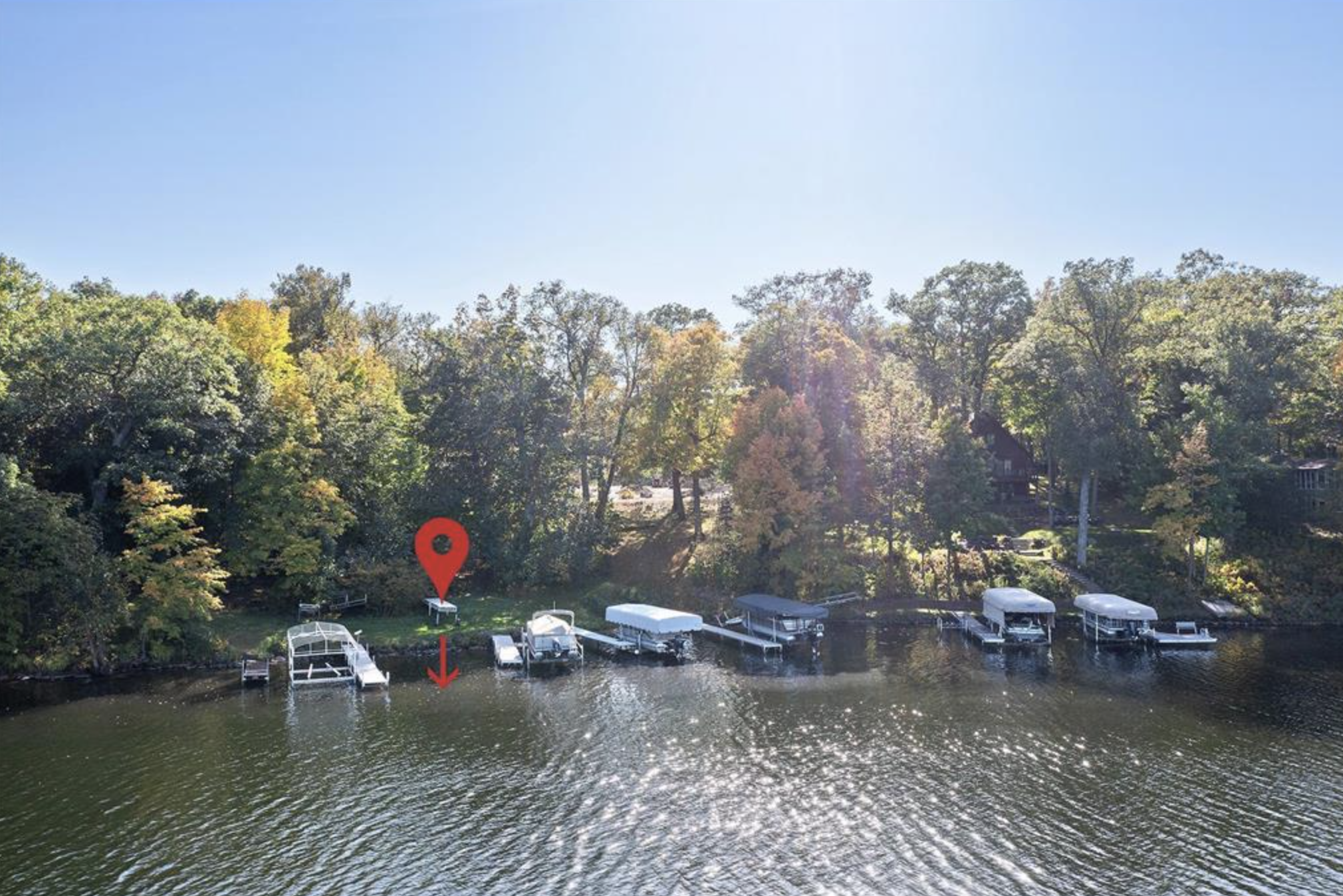 Shared lake frontage with your own dock on Balsam Lake