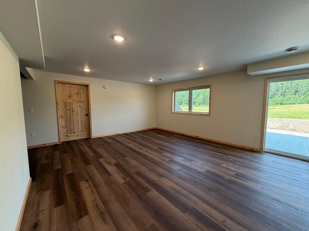 Large family room with walk-out.