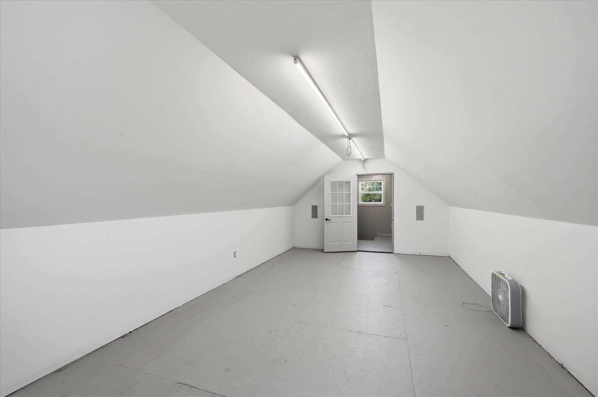 Room above the detached 36 x 24 garage