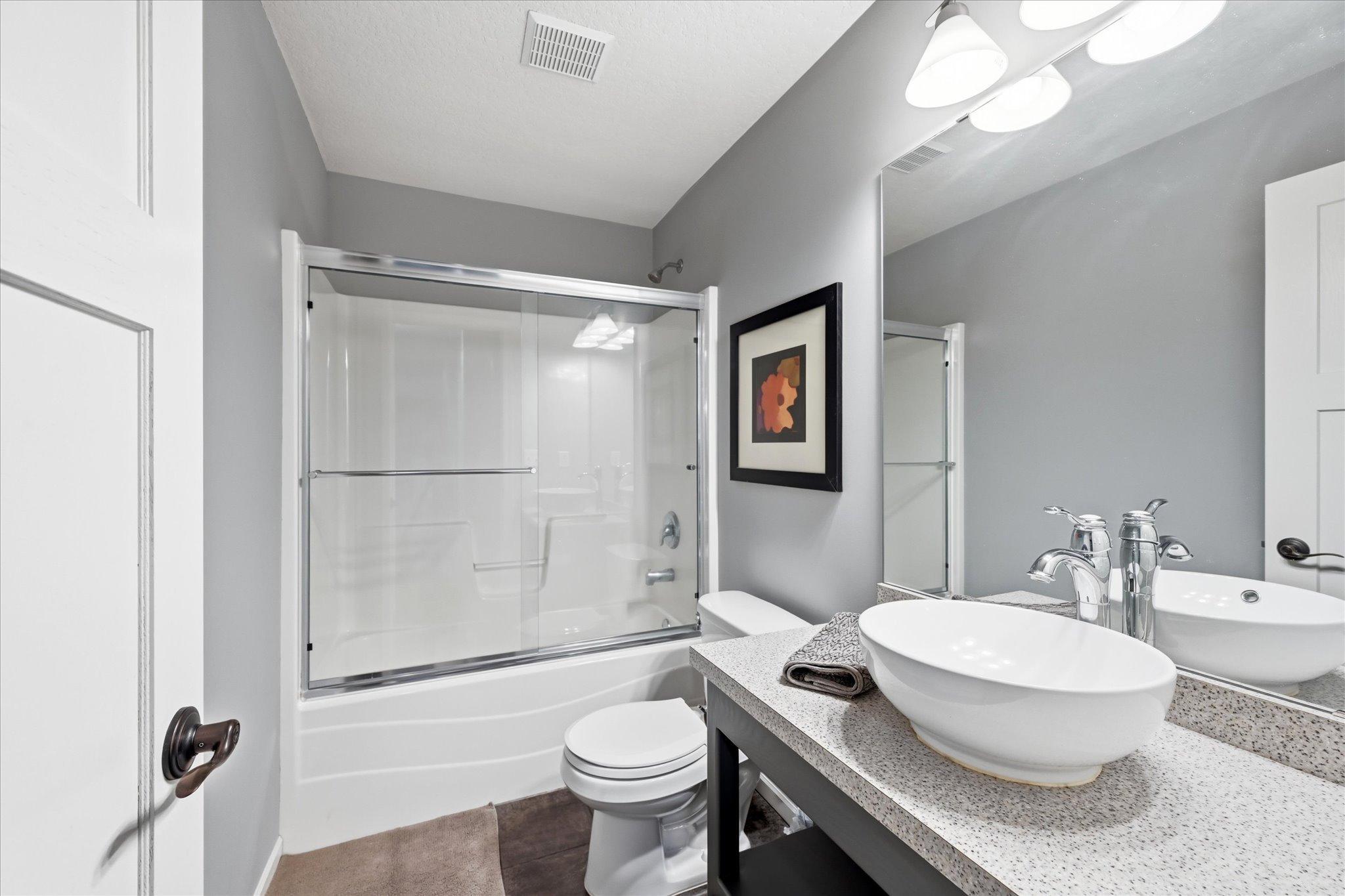 Lower level full bathroom