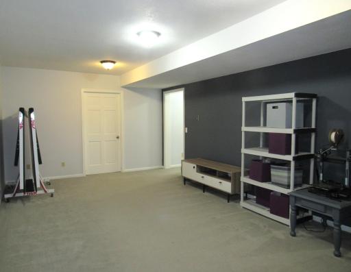 Huge room in the lower level can be a media room and it still has room for a gaming area.