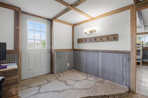 Downstairs entry door