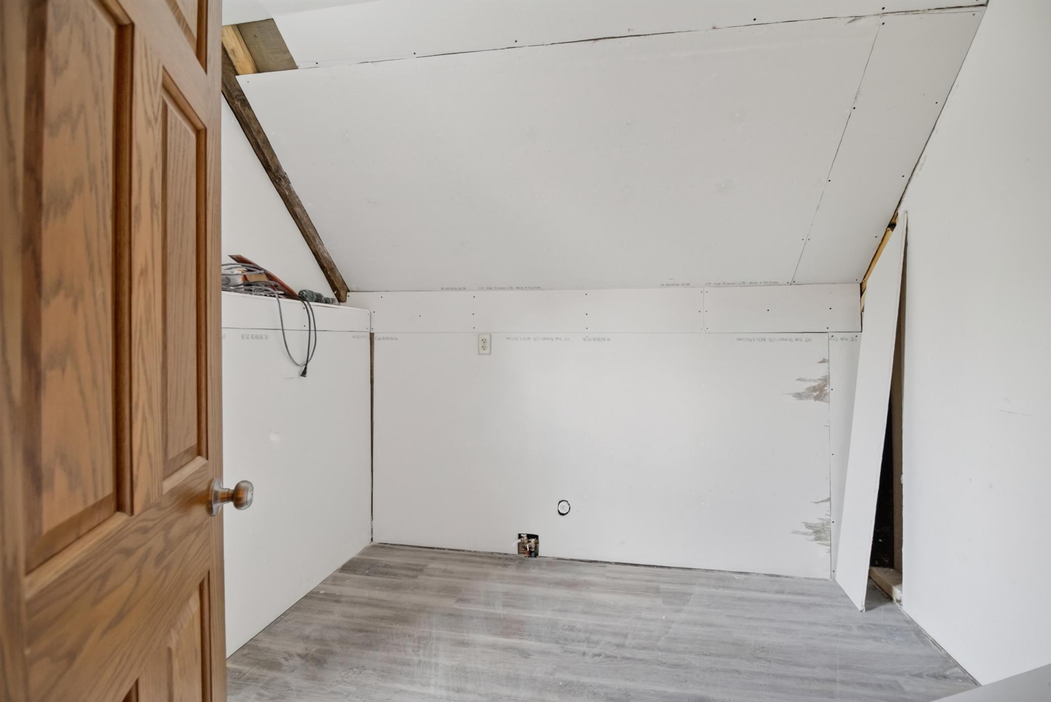 Roughed in Bathroom upstairs (4th Bathroom)