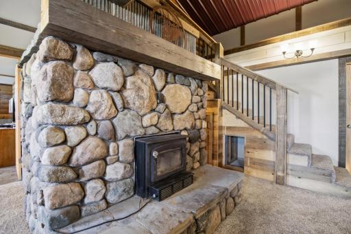 Wood Burning Fireplace