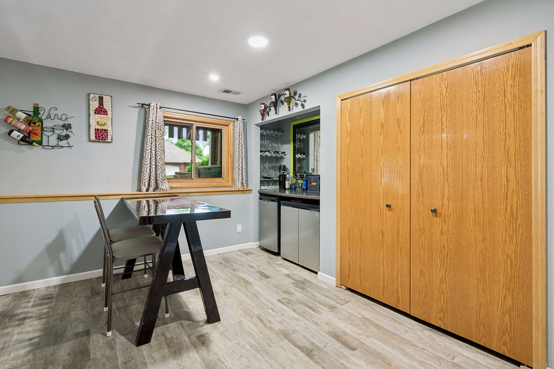 Bar Area and Storage Closet