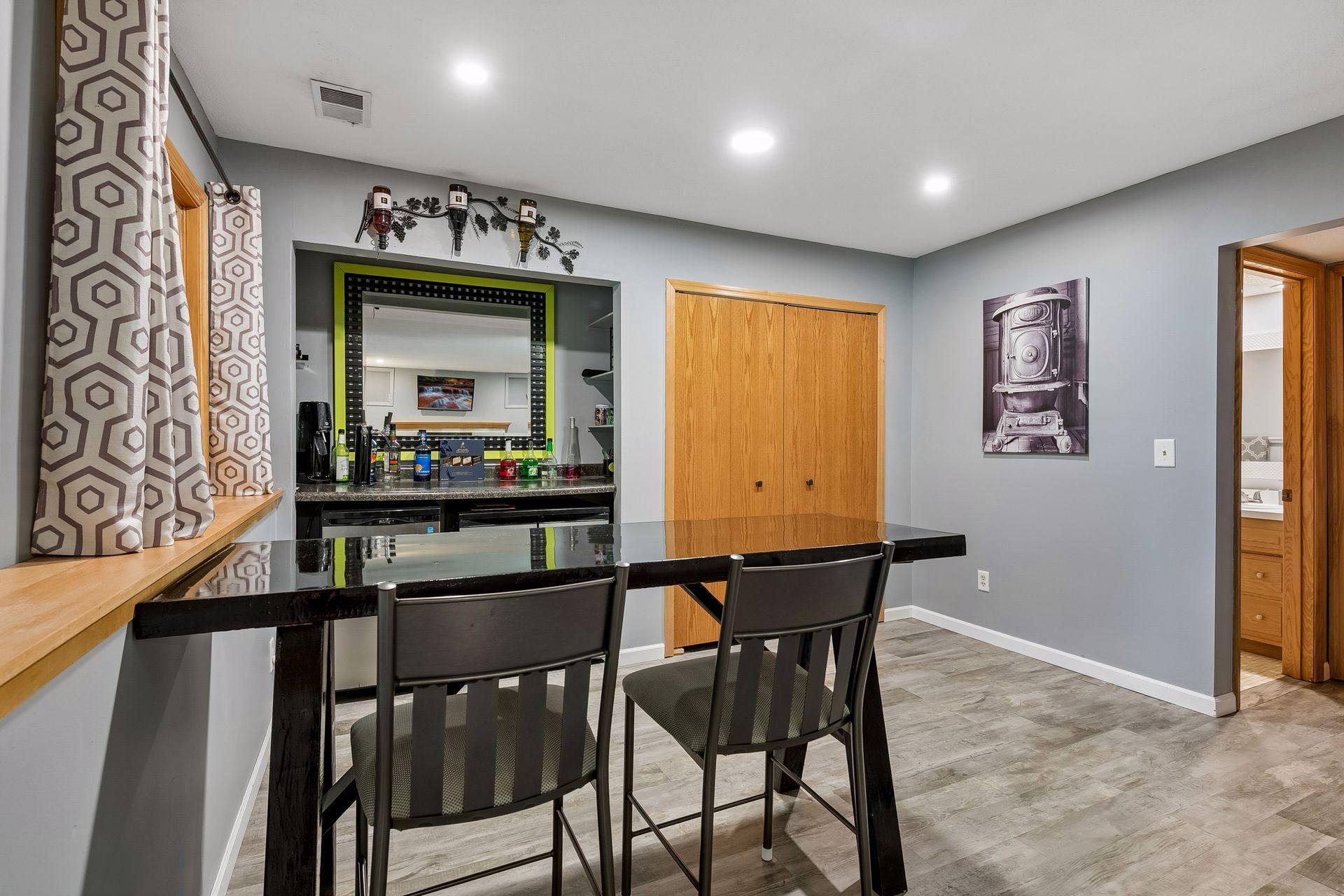 Dry Bar includes Beer Kegerator and Cooler