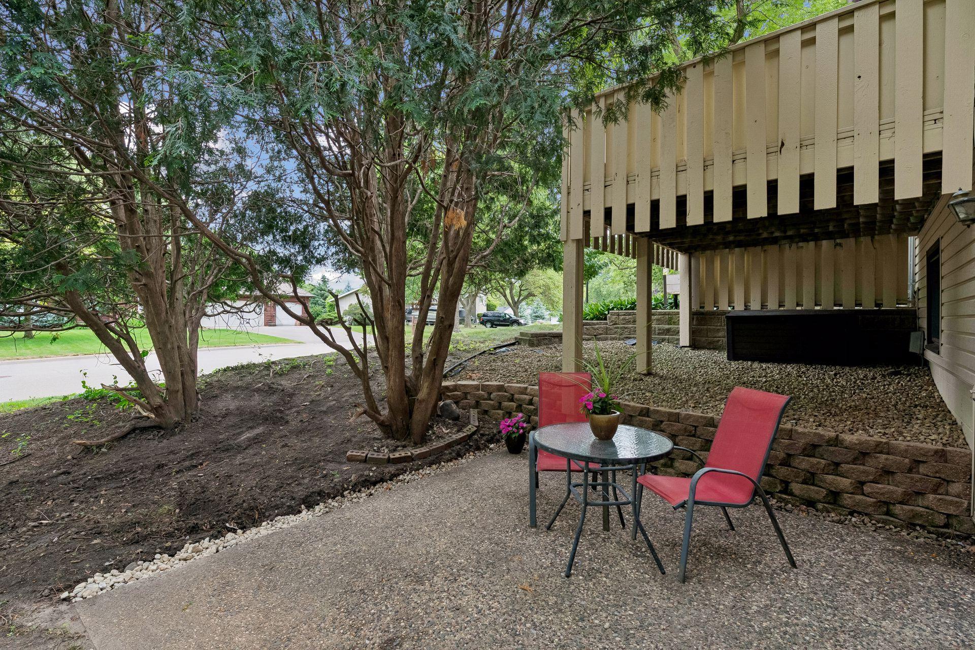 Shaded peaceful Patio space