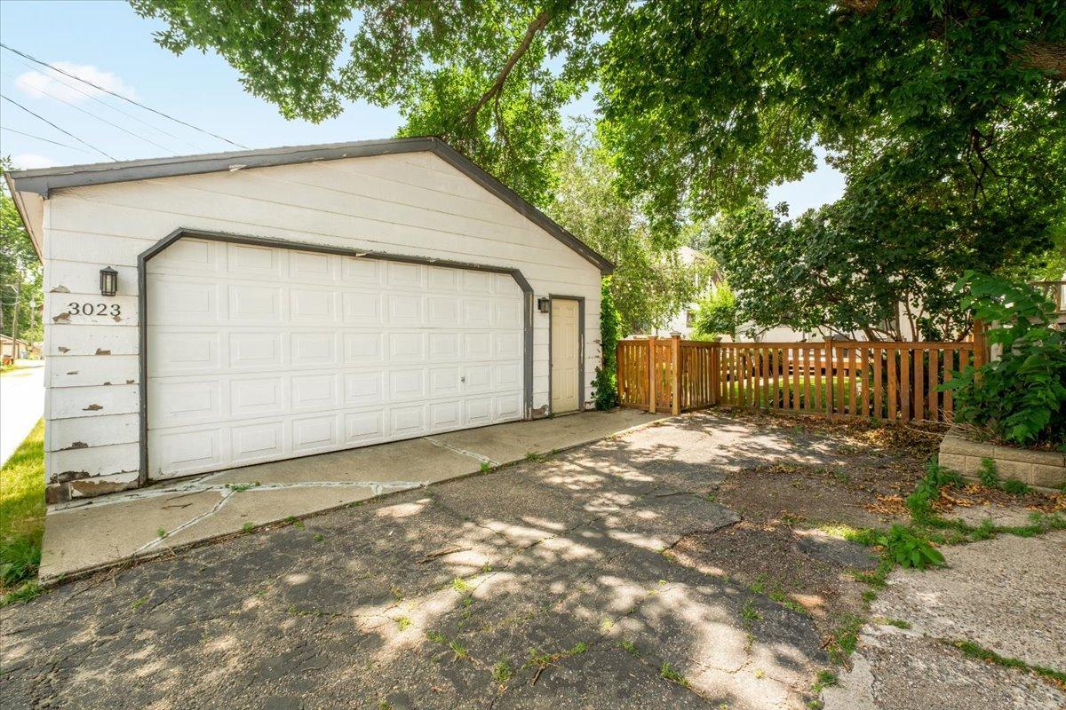 large 2 car garage