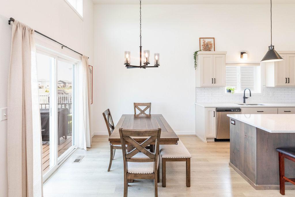 Natural Light Floods the Dining Area