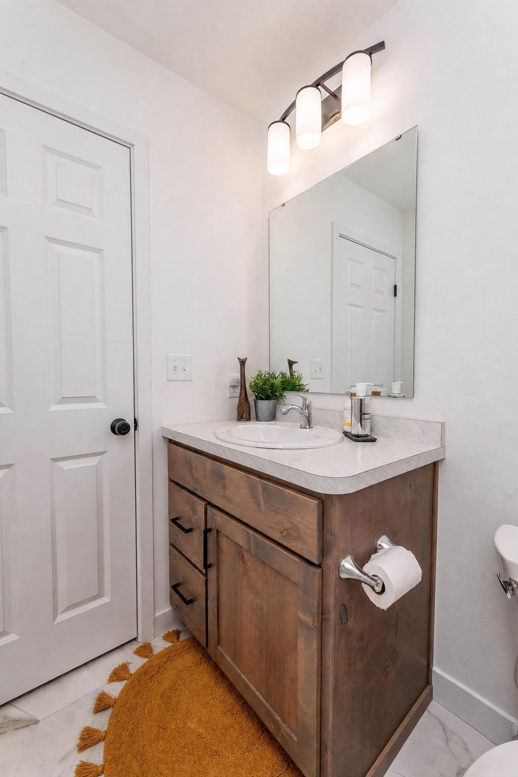 Convenient Hallway Bathroom