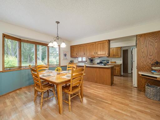 Oversized dining room can accomodate large dining room table for the holidays or entertaining family/friends.