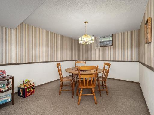 Lower level gameroom awaits you for a game of SCRABBLE!