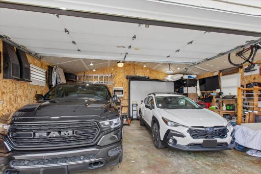 Garage goals achieved. Oversized, heated, and spacious enough for vehicles, gear, and a workshop setup with room to spare.