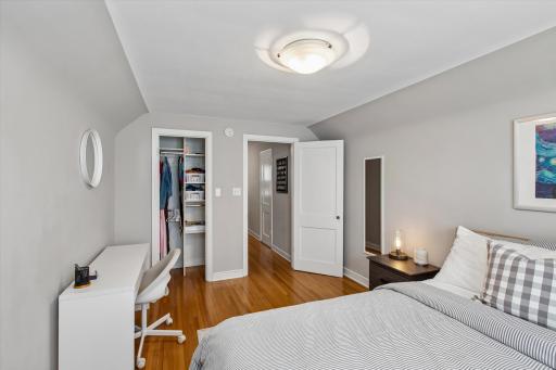 Versatile upper-level bedroom ideal for guests, home office use, or everyday living.