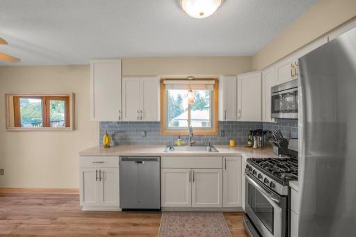 Enjoy meal prep in the newly remodeled kitchen