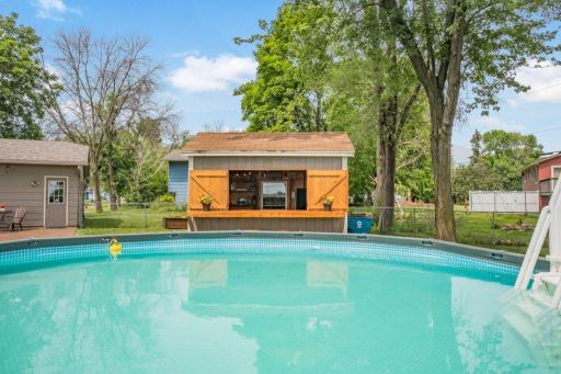 With a yard this big, why not have a pool!
