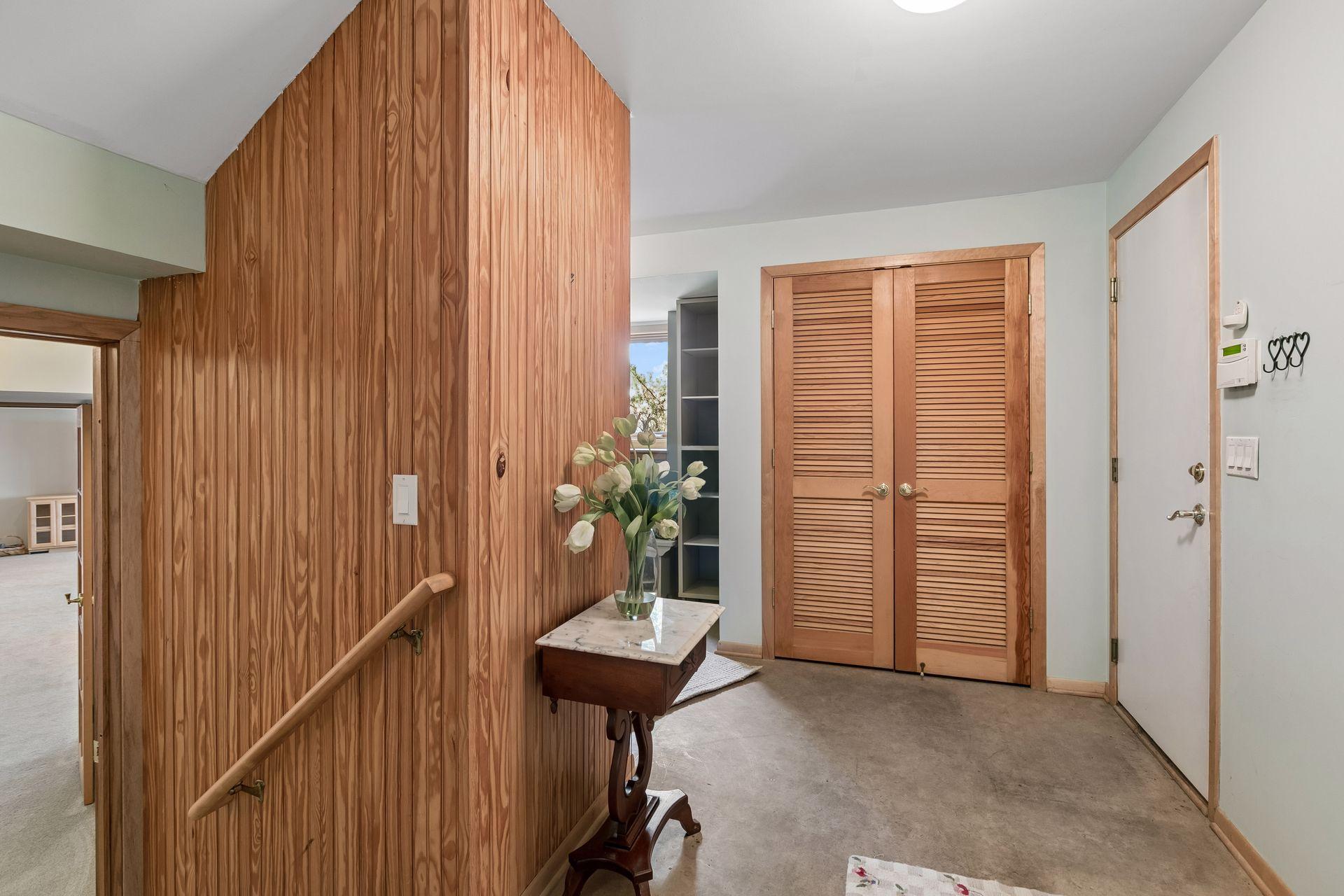 Mudroom off attached garage