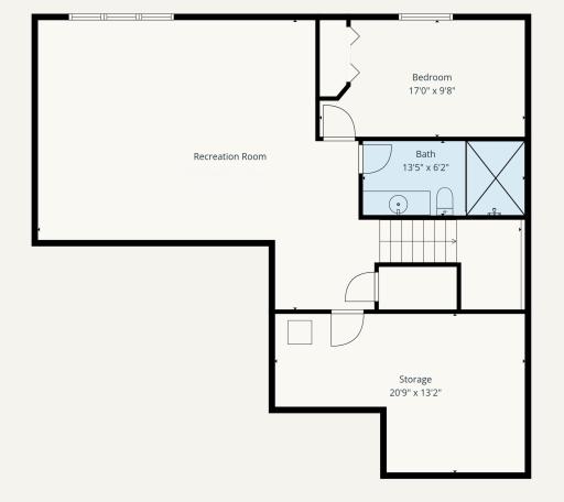 Lower Level Floor Plan | 6694 Lakeview Circle