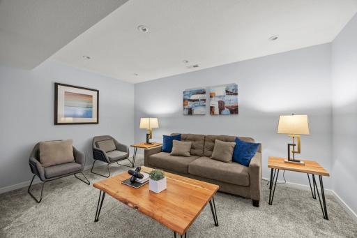 Large family room ideal for relaxing or entertaining.