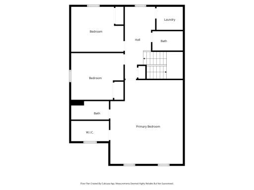 Upper level floorplan.