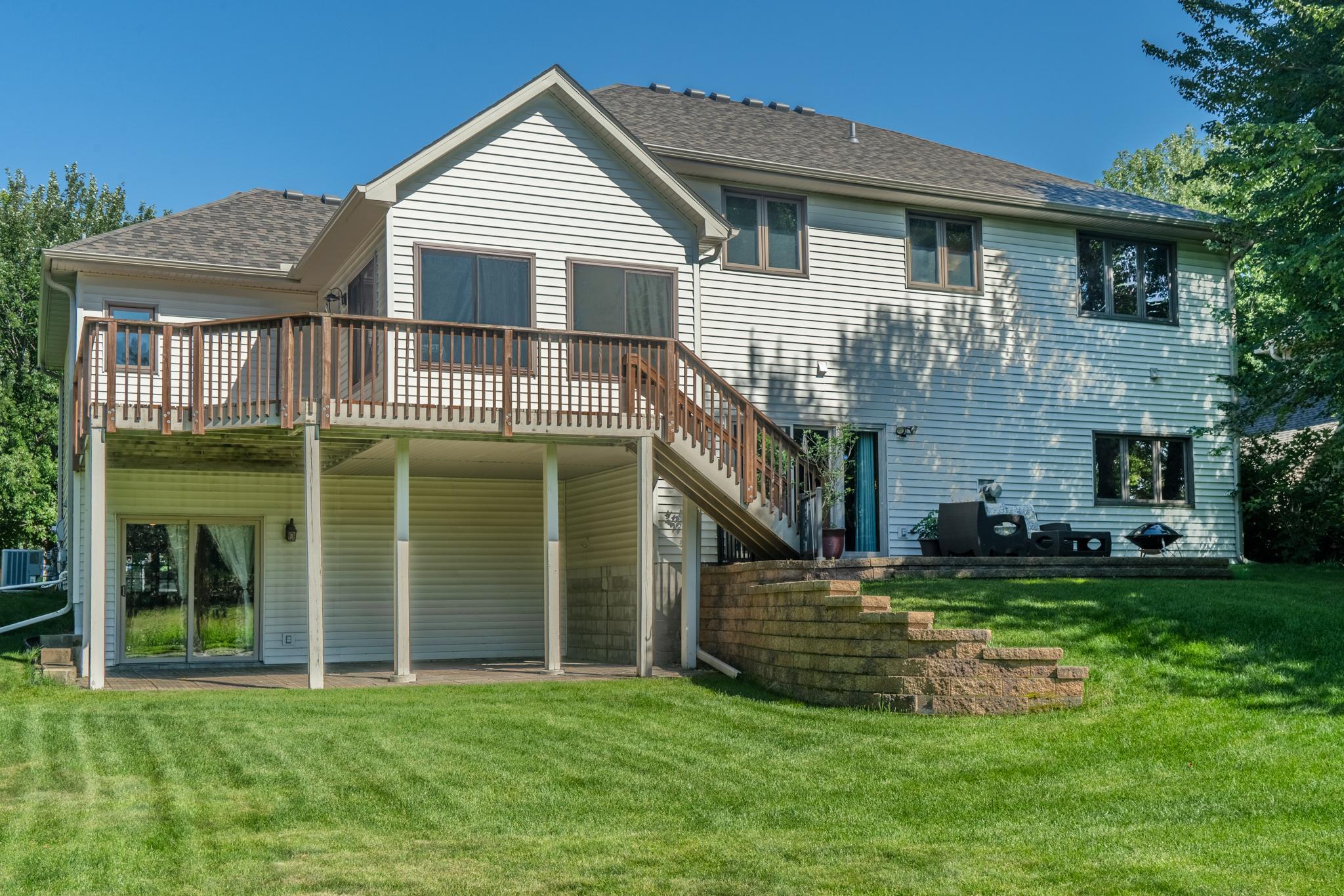 All that living space indoors is matched by the outdoor deck and patios to extend your use and enjoyment of the home.