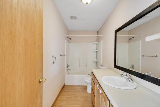 Private en suite bathroom in the primary suite.