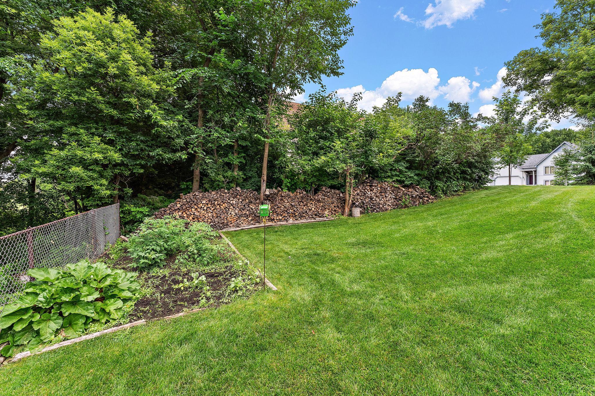 Large private yard