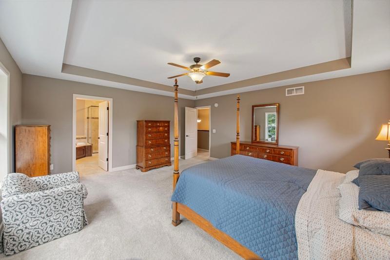 Primary bedroom & private bath