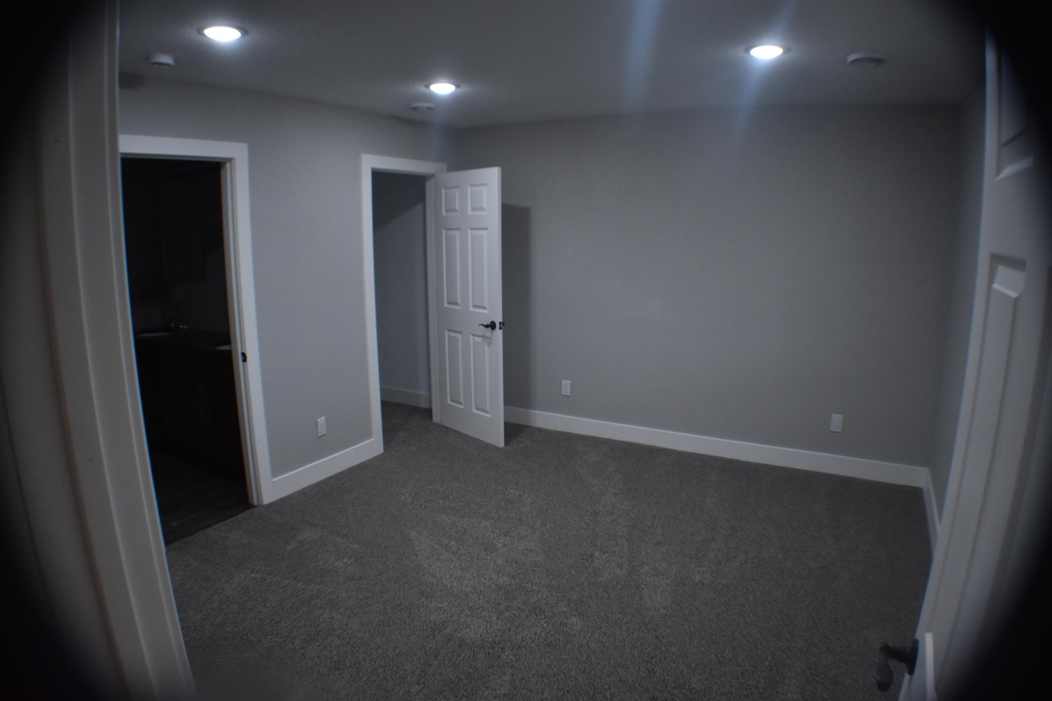 Master bedroom with bath and walkin closet