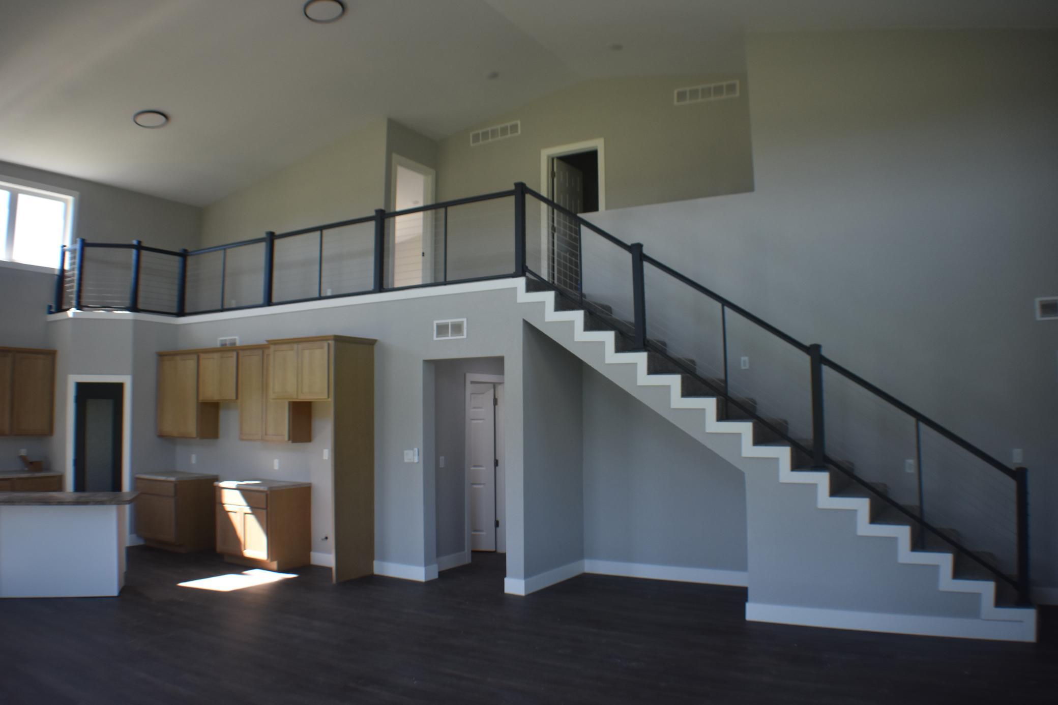Open Stair case with cable railing system